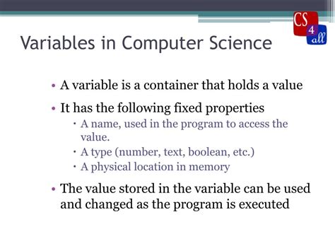 Image result for Variable in Computer Science