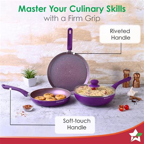 Wonderchef Royal Velvet Plus Induction Base Aluminium Nonstick Cookwar