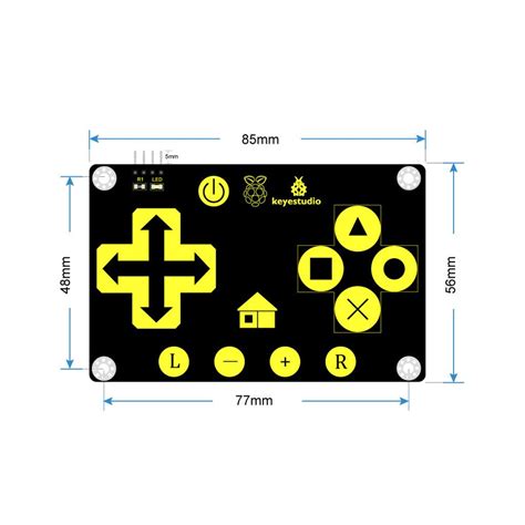 KEYESTUDIO RPI 16-key Touch Keypad TTP229L Capacitive for Raspberry Pi ...