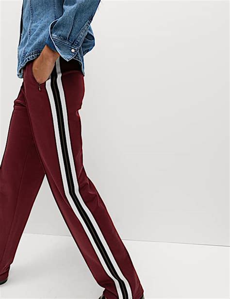 Buy Cotton Rich Retro Side Stripe Joggers at Marks & Spencer