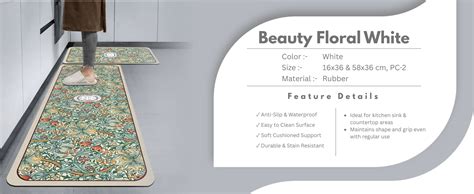 Luxe Home Kitchen Mat Combo Beautiful and Happy Design Standing Desk ...