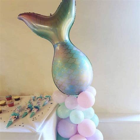 Buy Relax loe Mermaid Party Balloons Garland Kit Birthday Decorations ...
