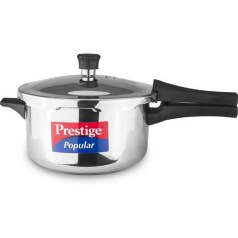 Prestige Popular Stainless Steel 2.5 L Pressure Cooker (Outer Lid ...