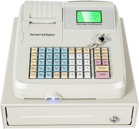 Amazon.com : Electric Cash Register POS Cash Register Thermal Printer ...