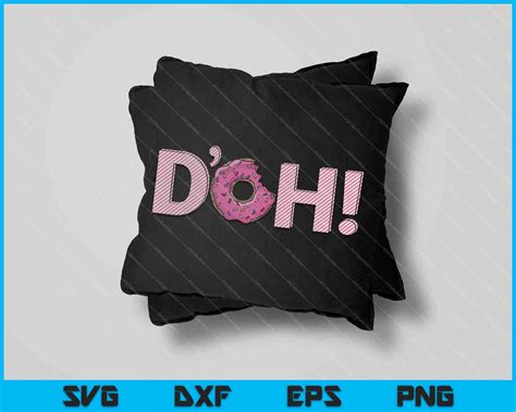 The Simpsons Homer Doh Donut SVG PNG Cutting Printable Files – creativeusarts