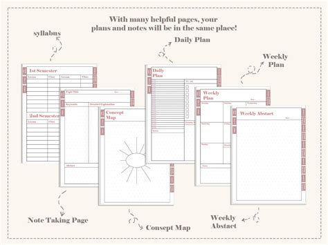 Image result for Notebook Planner Examples