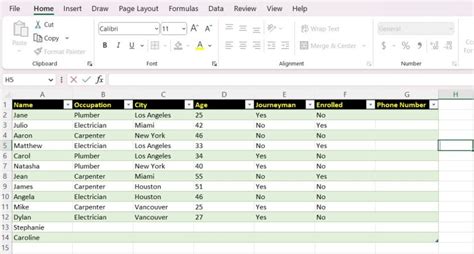 Image result for Table Excel Tutorial