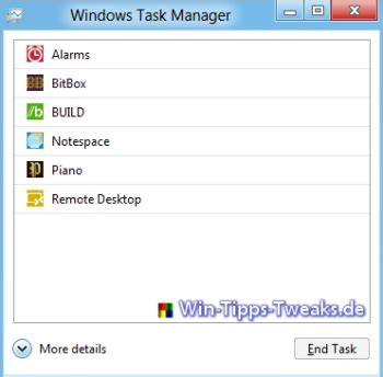 Task Manager Windows 8 的图像结果