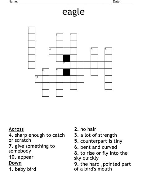 eagle Crossword - WordMint