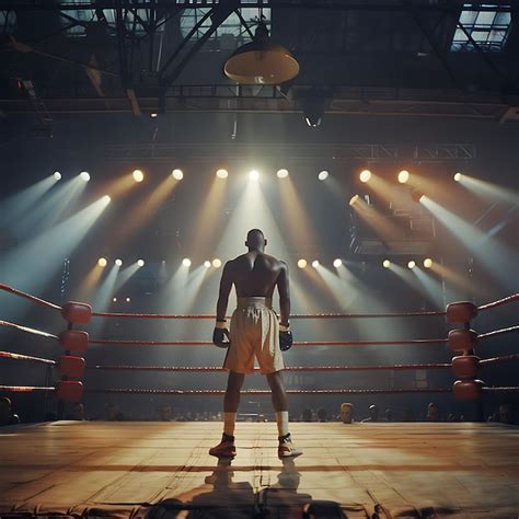 Boxing Match Back View Shot 的图像结果