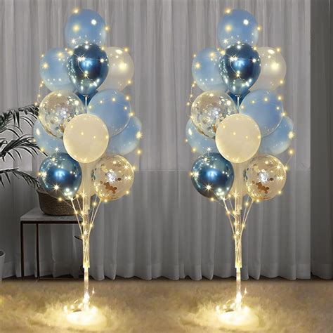 Amazon.com: Cicicooie Balloons Stand Kit for Floor with String Light 2 ...