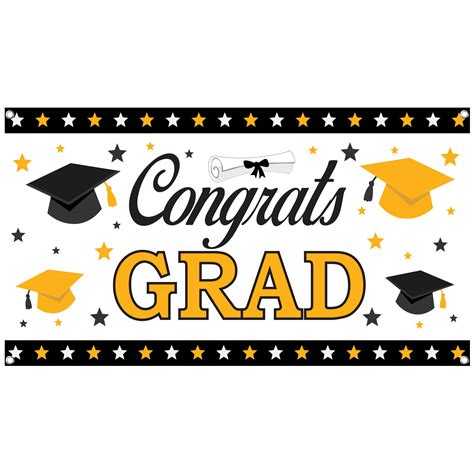 Buy XtraLarge Congrats Grad Banner 2022 - 72x44 Inch | Graduation ...