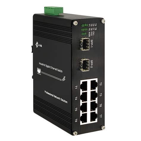 Buy Industrial 8-Port Gigabit Ethernet Switch DIN Rail/Wall- 8 Port ...