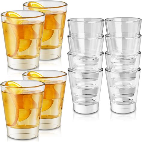 Amazon.com | Hlukana 6 Pack Heavy Base Shot Glasses Set, 2.2 oz Clear ...