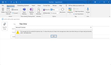 Image result for Outlook Error Dialog