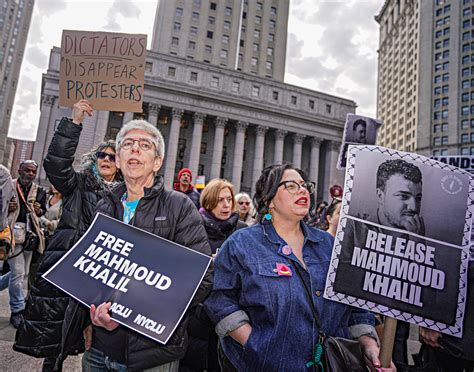 Protesters flood Manhattan during Mahmoud Khalil’s hearing
