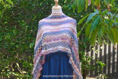 Crochet Rectangular Shawl 的图像结果
