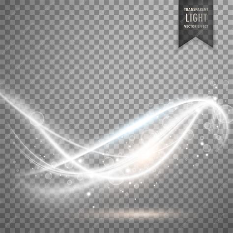 Premium Vector | Abstract transparent light effect vector