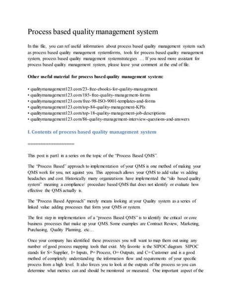 Image result for Process Based Quality Management System