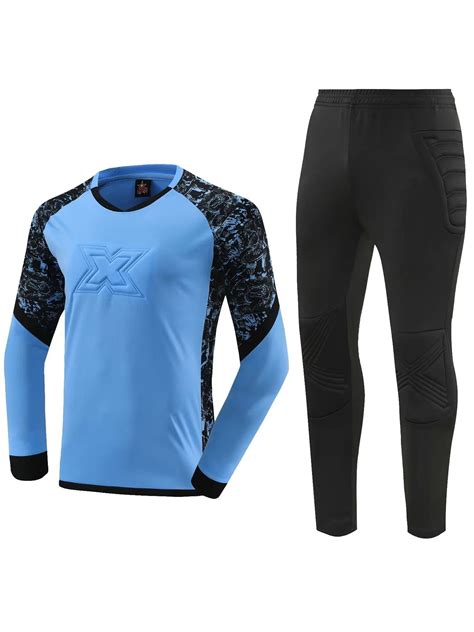 Haitryli Youth Boys Soccer Jersey Uniform Goalkeeper Goalie Outfits ...