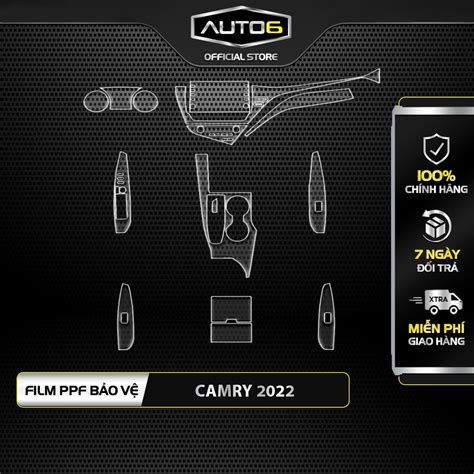 Bộ 9 chi tiết Film PPF trong suốt dán xe TOYOTA CAMRY 2022-2023 chống xước bảo vệ nội thất ô tô ...