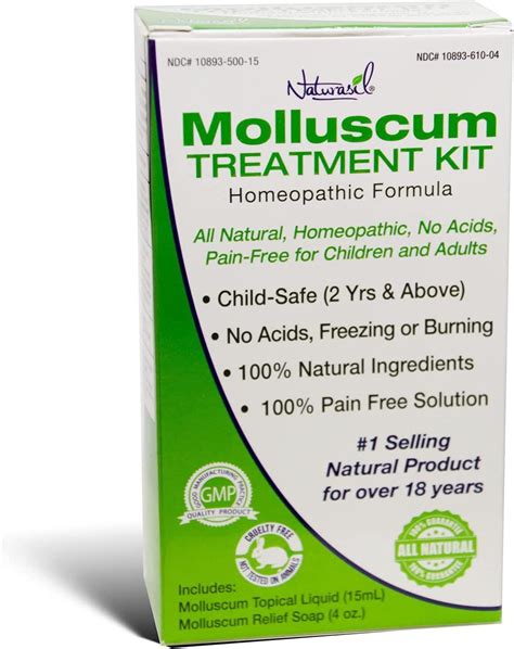 Naturasil Molluscum Treatment Kit - All Natural Homeopathic Solution | Pain-Free for Children ...