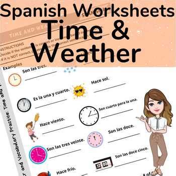 Weather Worksheets Spanish Teaching Resources | TPT