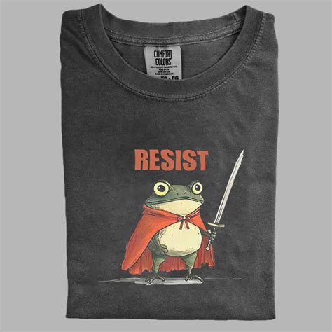 Portland Frog I Stand With Frog Resist T-shirt - gullprint.com