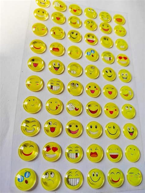ShaRu Enterprises Crystal Smiley Face Expression Funny Art N Craft ...
