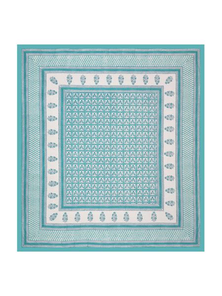 Hand Block Printed Cotton Super King Size Bedsheet(245 X 270 CM) (Colo ...