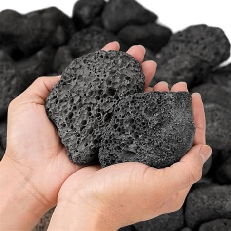 VAYINATO® 10~15cm (5 Kg) Natural Volcanic Black Lava Rocks, Versatile ...