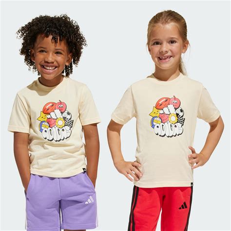 adidas Fun Graphic Tee Kids - Yellow | adidas UAE