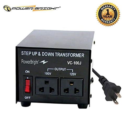 Buy PowerBright 300 Watts Step Up/Down Japan Transformer, Power On/Off ...