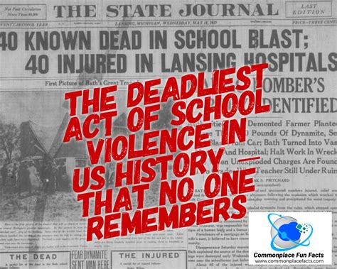 The Bath School Disaster: The Deadliest Act of School Violence In US ...