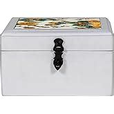 Buy CONTRAST LIVING Yhujik Wooden Decorative Jewellery Painted Box with ...