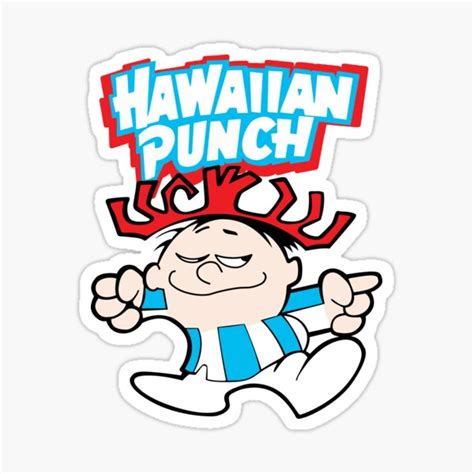 "Hawaiian Punch's Punchy" Sticker for Sale by ExRetailZombie | Redbubble