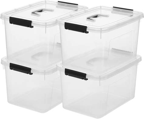 JUJIAJIA Clear Storage Latch Box 16 Quart, Plastic BoxBin India | Ubuy