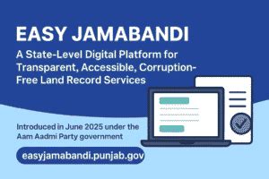 Easy Jamabandi Punjab: Online Portal for Jamabandi, Mutation & Fard