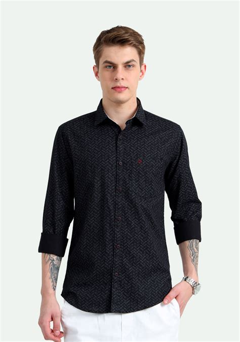 Black All Over Print Shirts – Decker Clothings