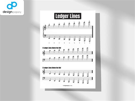 Printable Bass Clef Ledger Ms Word