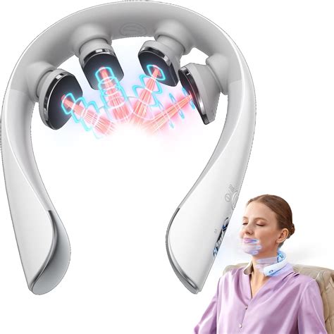 Amazon.com: SKG Neck Massager with Heat, Electric Red Light Pulse ...
