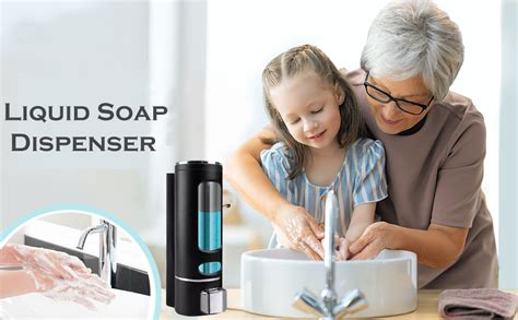 BATH GURU Abs Wall Mounted Shampoo Sanitizer Lotion Hand Dish Wash Gel ...