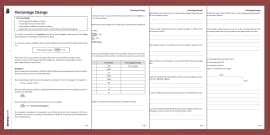 👉 Percentage Change Worksheet (teacher made) - Twinkl