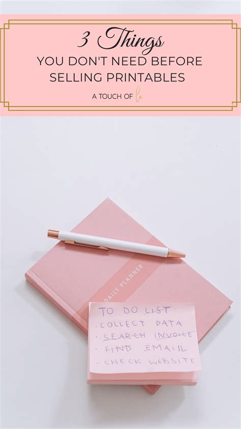 3 Things You DON'T Need Before Selling Printables
