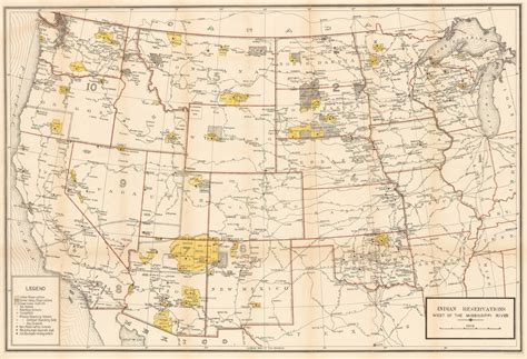 United States Geological Survey (USGS), Indian Reservations West of the ...