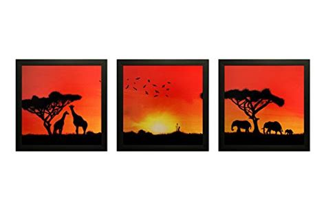 SAF Reprint UV Textured Painting for Wall Decoration (Set of 3, 25 x 2 ...