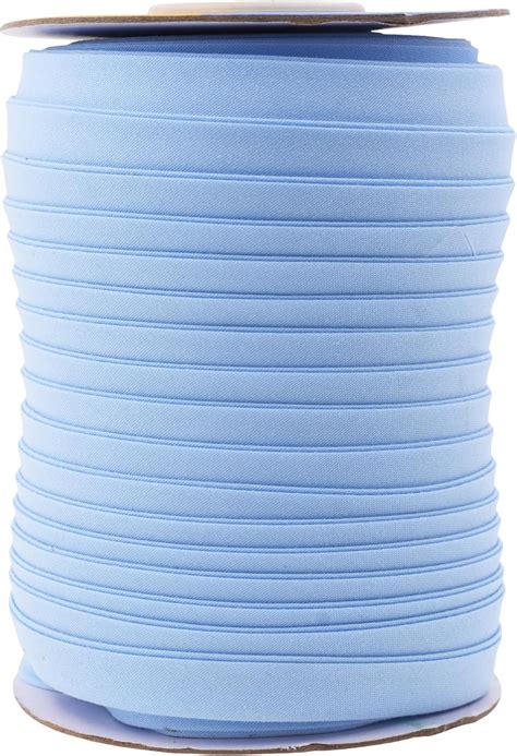 Amazon.com: Mandala Crafts 55 Yards 1 Inch Light Blue Double Fold Bias ...