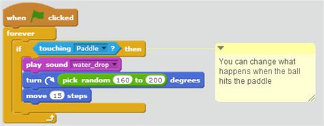 Scratch Pong Tutorial 的图像结果