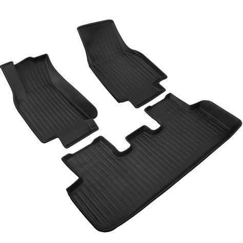 Buy Tesla Model Y Floor Mats Set, Model Y Floor Liner All-Weather Anti ...