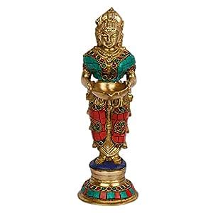 Buy Kartique Brass Diya for Home Entrance Decor Puja Room Devi ...